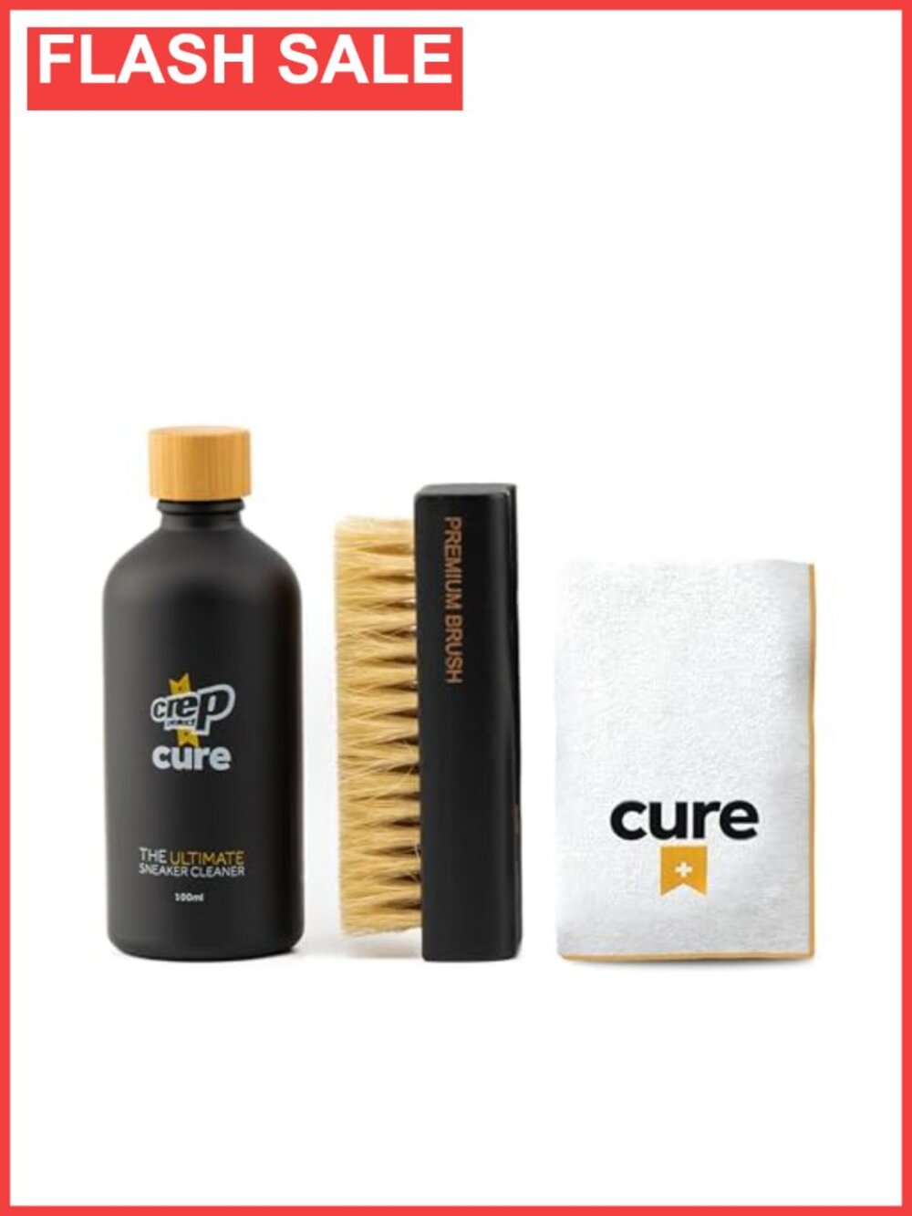 Sneaker Cleaning Kit Shoe Cleaner Solution Brush Microfiber Cloth Suede Canvas